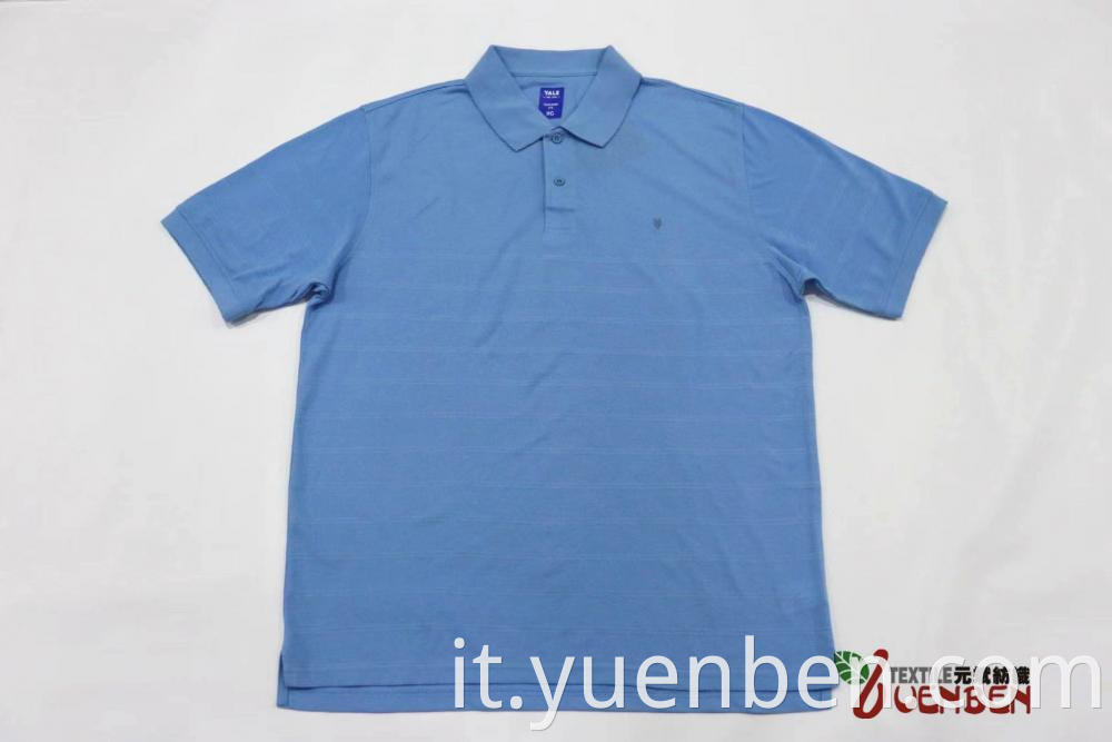 65%Poly 35%Cotton Jacquard Short Sleeve